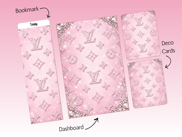 Pink L Rhinestones | Dash Bundle | A5 Rings