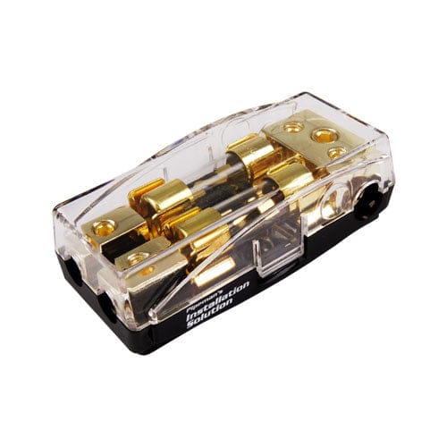 Pipeman's Installation Solution Two Position AGU Fuse Holder  Gold Plated Dual AGU Fuse Holder 4/8 Gauge Power or Ground with 40 Amp  Gauge Distribution Block Heat resistant base and clear protective cover-IS-FBG-4328 Hannah's Variety Store