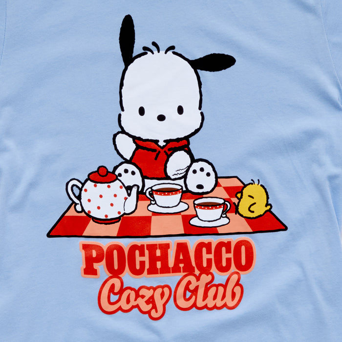 Pochacco Adult Cozy Club Tee (Light Blue) Apparel Mad Engine Global LLC