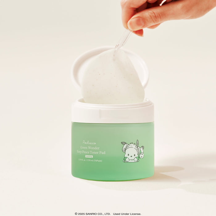 Pochacco x ByUR Green Wonder Keep Peace Toner Pad (Sanrio K-Spa Edition) Beauty ByUR US