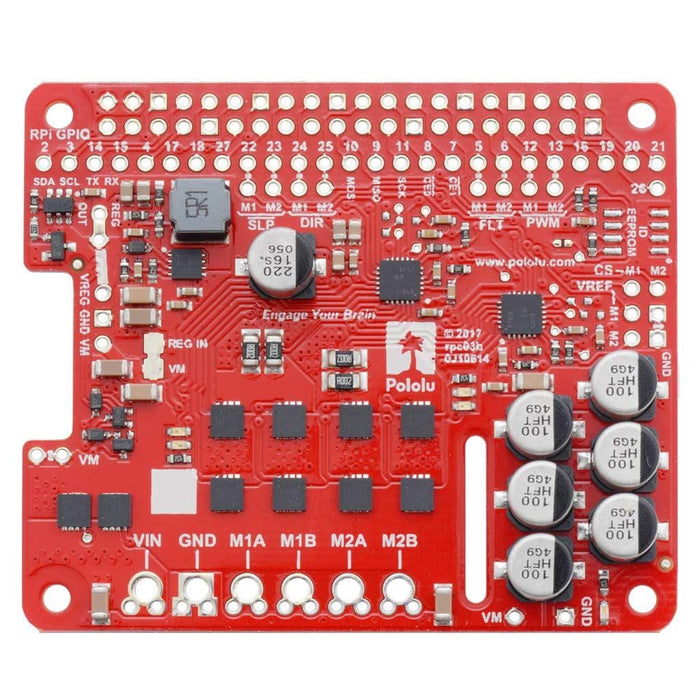 Pololu Dual G2 High-Power Motor Driver for Raspberry Pi by Pololu - The Pi Hut