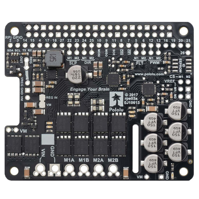 Pololu Dual G2 High-Power Motor Driver for Raspberry Pi by Pololu - The Pi Hut