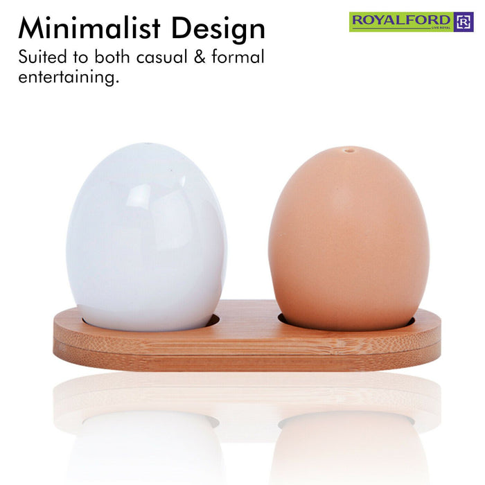 Porcelain Salt & Pepper Shaker Set By Royalford Royalford