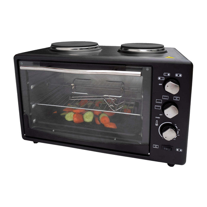 Portable Oven with Rotisserie Cooking, 34L Capacity, 1700W -Home Living Store - -