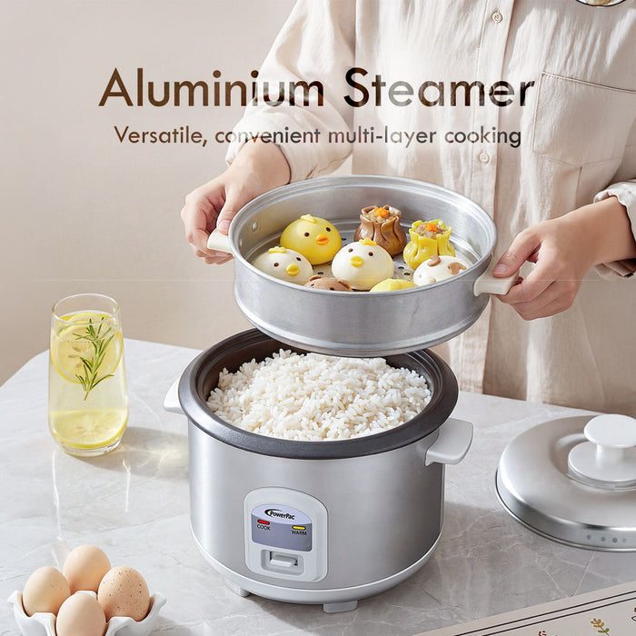 PowerPac 0.6L Rice Cooker with Steamer (PPRC62)