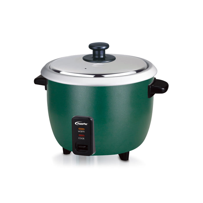 PowerPac 1.5L Rice Cooker with Aluminium Inner Pot (PPRC6) Green