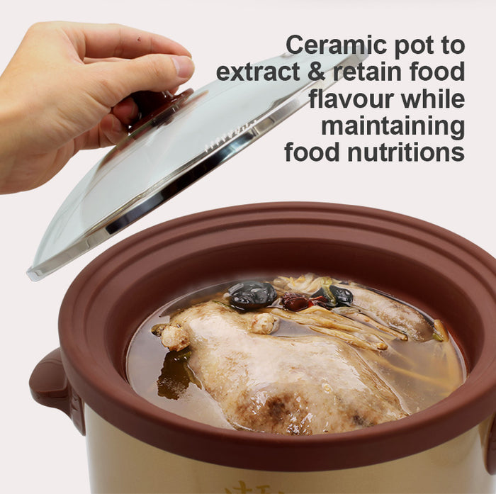 3.5L Slow Cooker with Ceramic Pot (PPSC35) - PowerPacSG