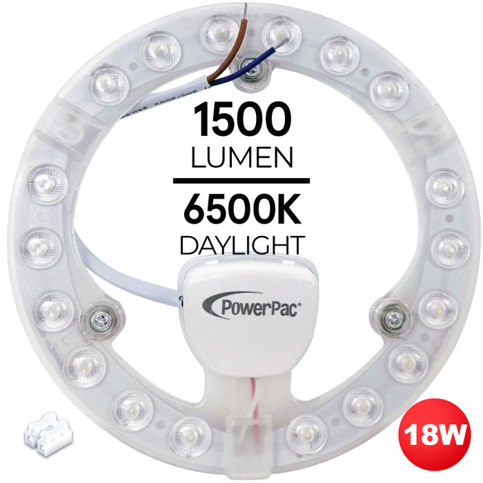 PowerPac LED Ceiling Lamp, Ceiling Light, Round Light 18 Watts Day light (PPC180)