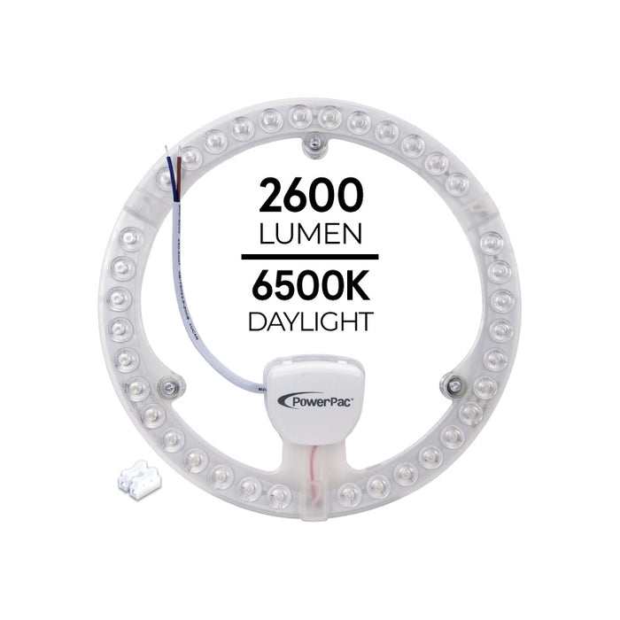 PowerPac LED Ceiling Lamp, Round Light, Circular Tube 36 Watts Daylight (PPC360)