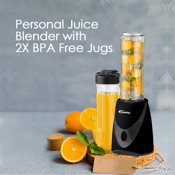 PowerPac Personal Juice Blender with 2X BPA Free Jugs (PPBL500)