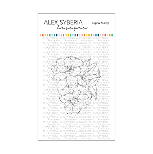 Precious Flowers Digital Stamp