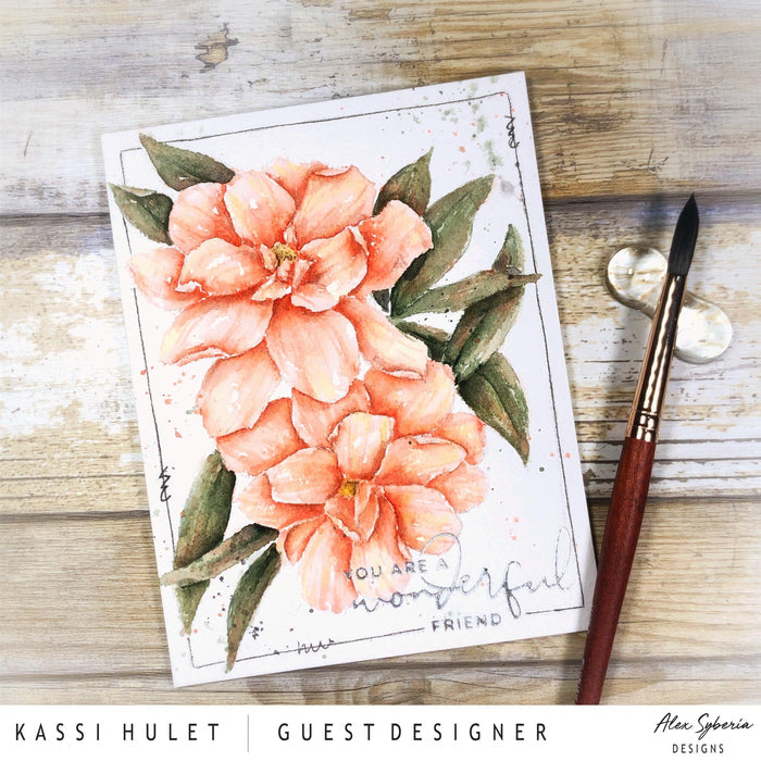 Precious Flowers Digital Stamp - Alex Syberia Designs