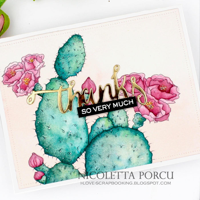 Pretty Cactus Digital Stamp - Alex Syberia Designs