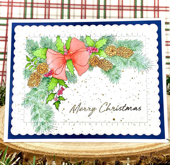 Pretty Winter Bouquet Digital Stamp - Alex Syberia Designs
