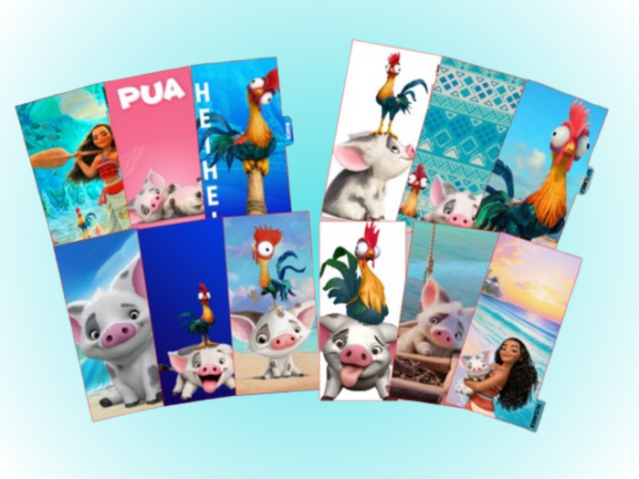 Pua & Hei Hei | Monthly Dividers | A6 Rings | 12 month set