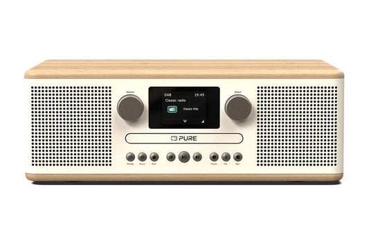 Pure Classic C-D6 DAB+ FM Radio with Bluetooth CD Player Cotton White White