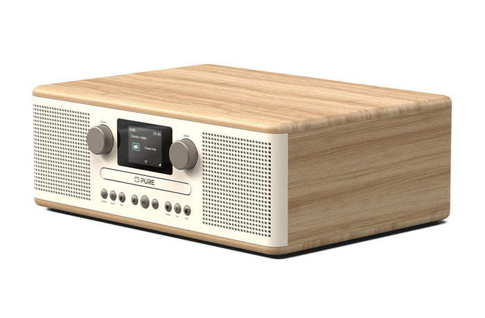 Pure Classic C-D6 DAB+ FM Radio with Bluetooth CD Player Cotton White White