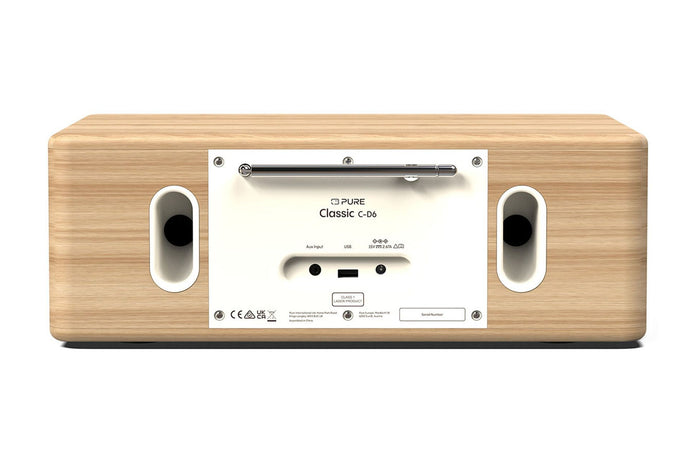 Pure Classic C-D6 DAB+ FM Radio with Bluetooth CD Player Cotton White White