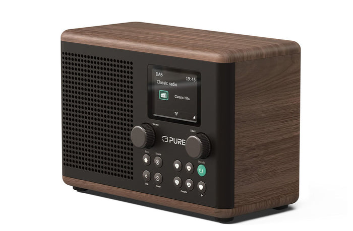 Pure Classic H4 DAB+ FM Portable Digital Radio with Bluetooth Coffee Black Black