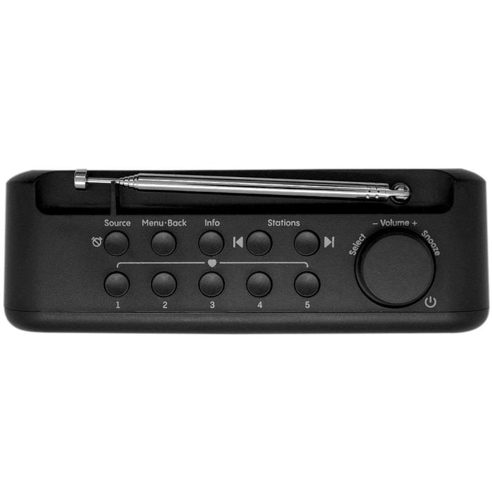 Pure Elan One2 Portable Dab+ Radio with Bluetooth Charcoal Black Black