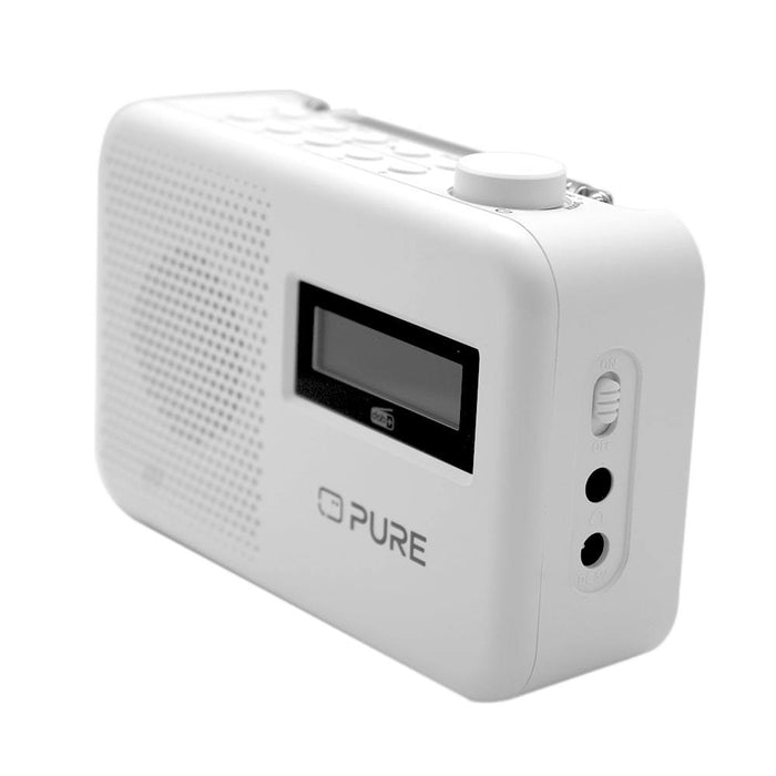Pure Elan One2 Portable Dab+ Radio with Bluetooth Cotton White White