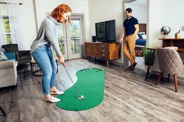 PUTT A BOUT Par Three Golf Putting Green 3ft X 9ft