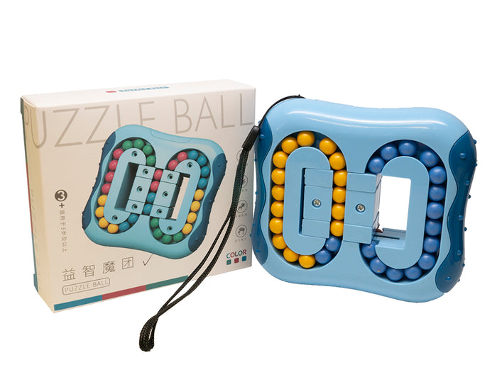 Puzzle Ball Rotating Magic Bean Cube - Blue
