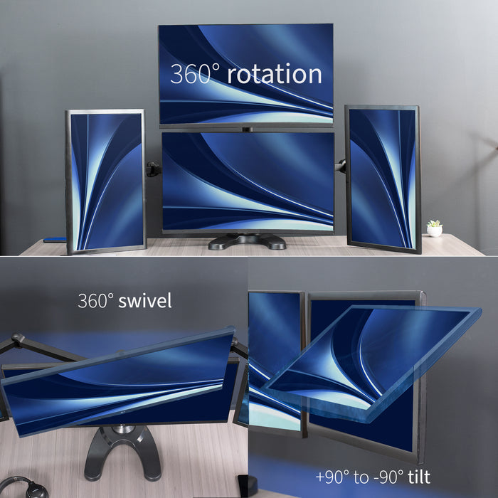 Articulation allowing ergonomic viewing.