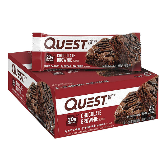 Quest Brownie Protein Bar 2.1 OZ - 12 Count