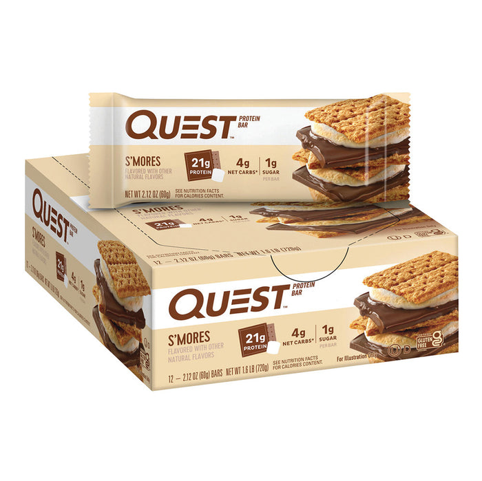 Quest S'Mores Protein Bar 2.1 OZ - 12 Count