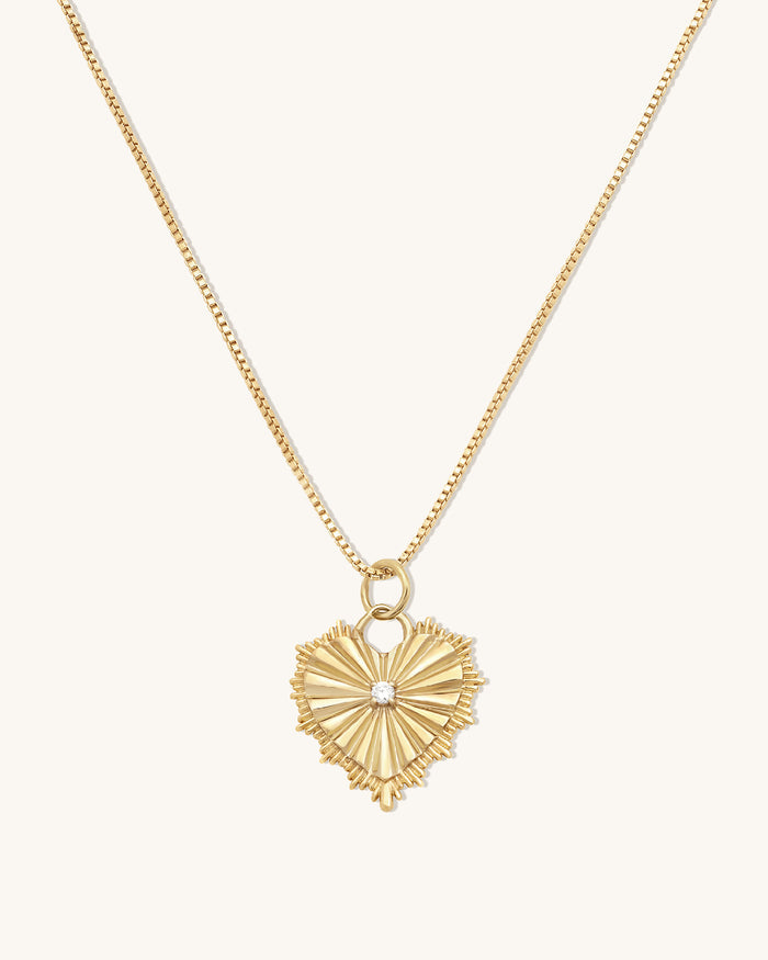 Radiating Heart Necklace