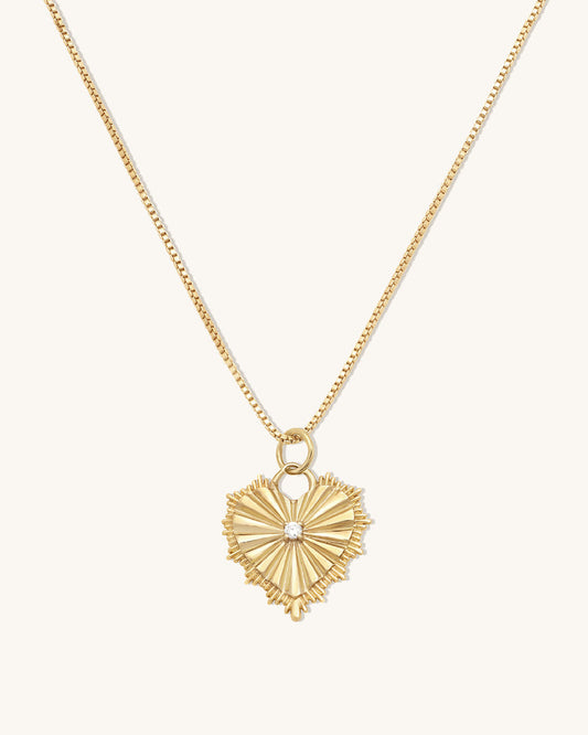 Radiating Heart Necklace