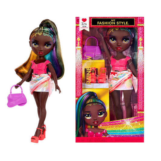 Rainbow High My Fashion Style - Iris with packaging on a white background