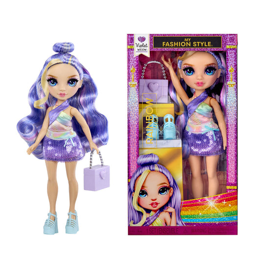 Rainbow High My Fashion Style - Violet with packaging on a white background