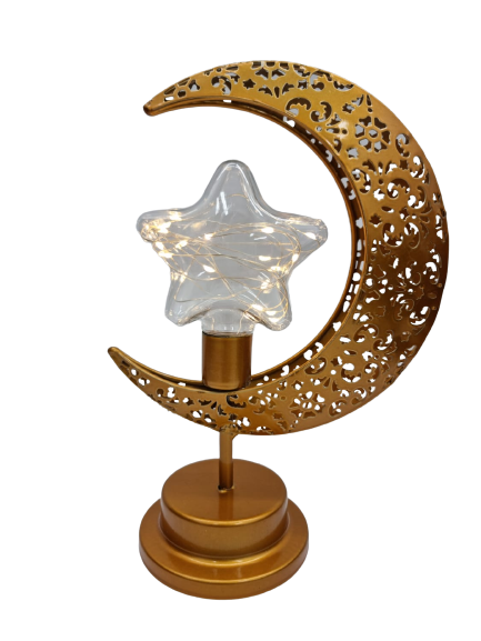 Ramadan Iron Art moon LED Lights Candlelight