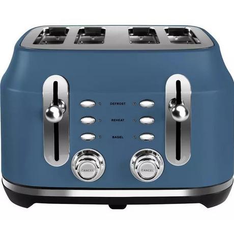 Rangemaster RMCL4S201SB Classic 4 Slice Toaster - Stone Blue Blue