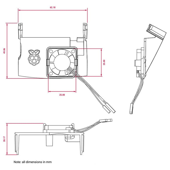 Raspberry Pi 4 Case Fan by Raspberry Pi - The Pi Hut