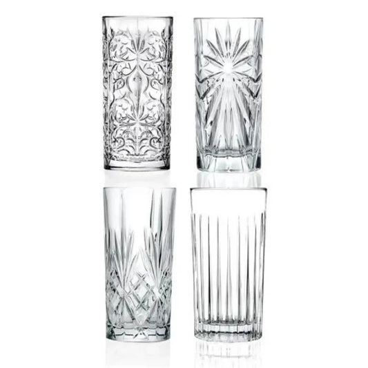 RCR MIXOLOGY SET 4 HB TUMBLERS 350CL