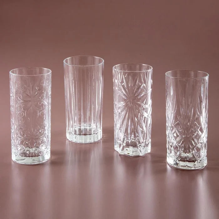 RCR MIXOLOGY SET 4 HB TUMBLERS 350CL