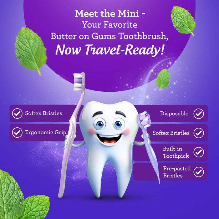 READY-TO-GO BUTTER ON GUMS PRE-PASTED TOOTHBRUSHES (2000/Case)