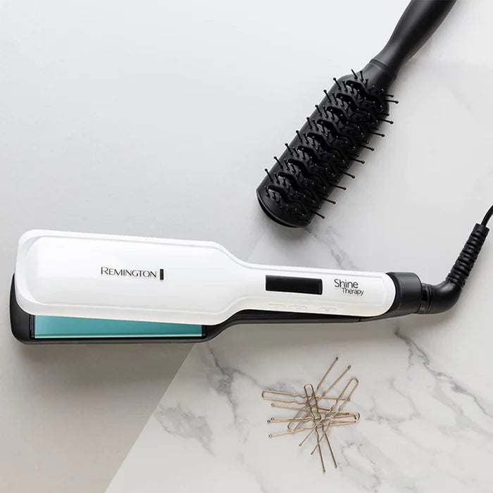 Remington Shine Therapy Wide Plate Straightener S8550