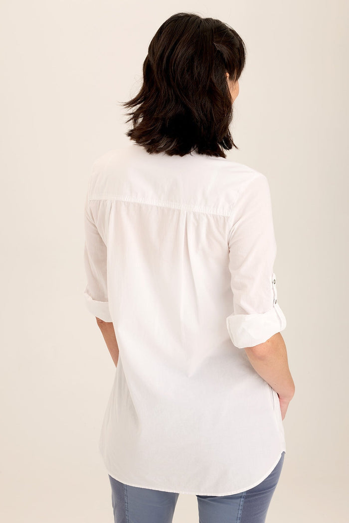 Wearables Reporter Soft Voile Button-Down Blouse