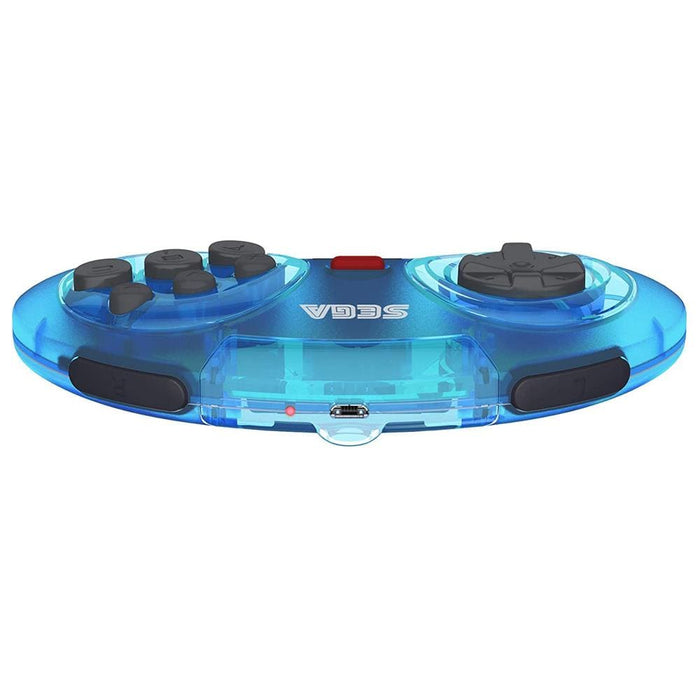 Retro-Bit Official SEGA Mega Drive 8-Button 2.4Ghz Wireless Arcade Pad - Blue [Discontinued] by Retro-Bit - The Pi Hut
