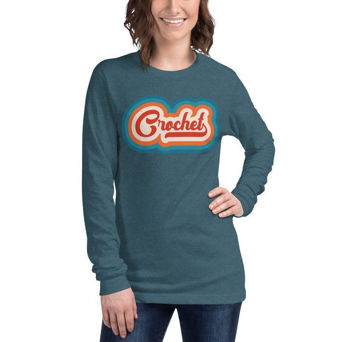 Retro Crochet - Unisex Long Sleeve Tee