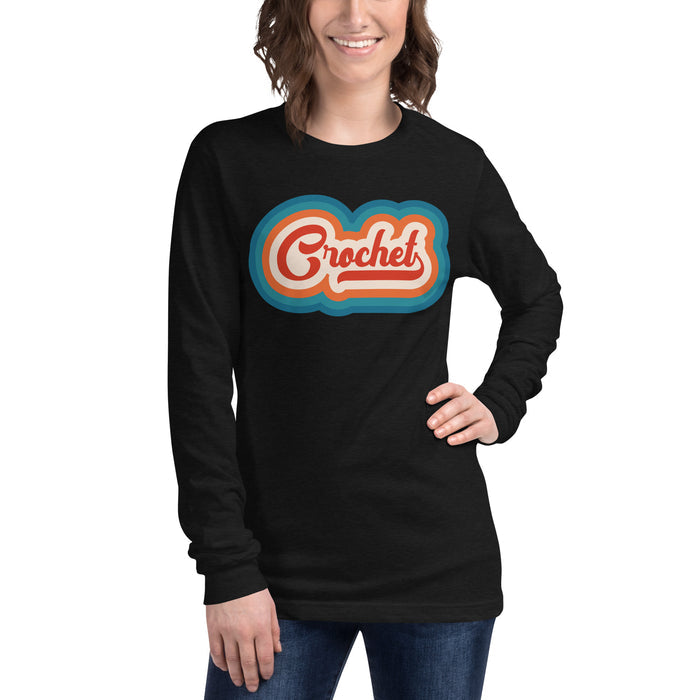 Retro Crochet - Unisex Long Sleeve Tee