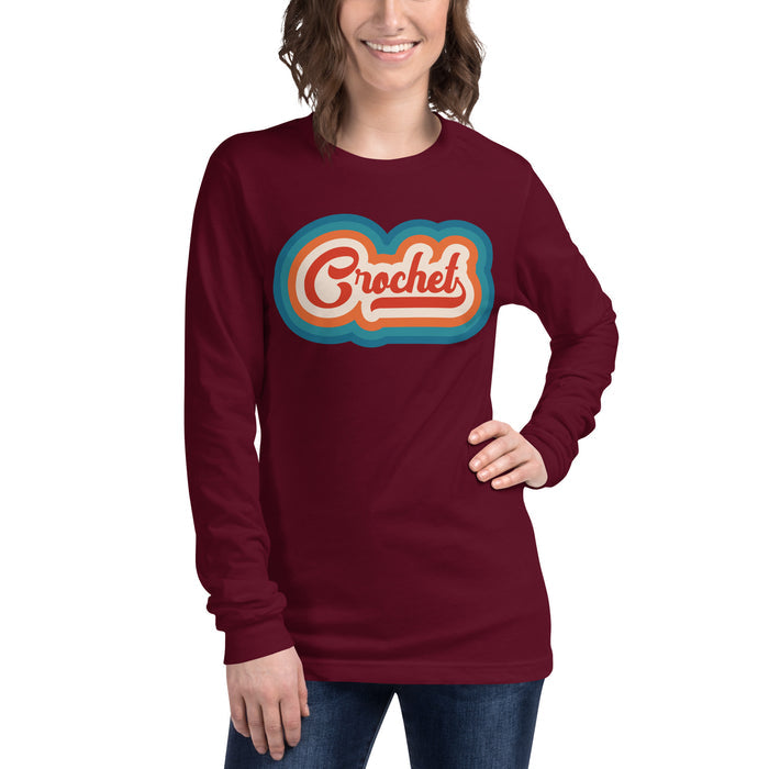 Retro Crochet - Unisex Long Sleeve Tee
