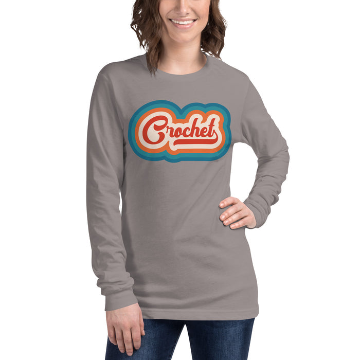 Retro Crochet - Unisex Long Sleeve Tee