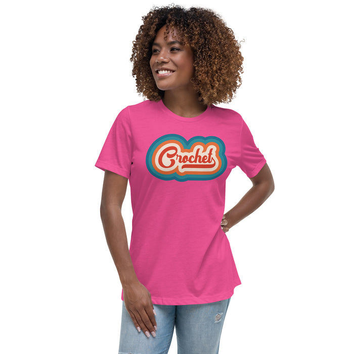 Retro Crochet - Women's Relaxed T-Shirt
