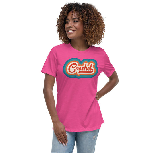 Retro Crochet - Women's Relaxed T-Shirt