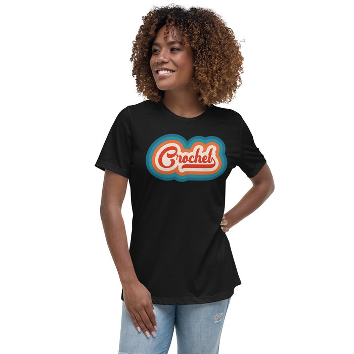 Retro Crochet - Women's Relaxed T-Shirt